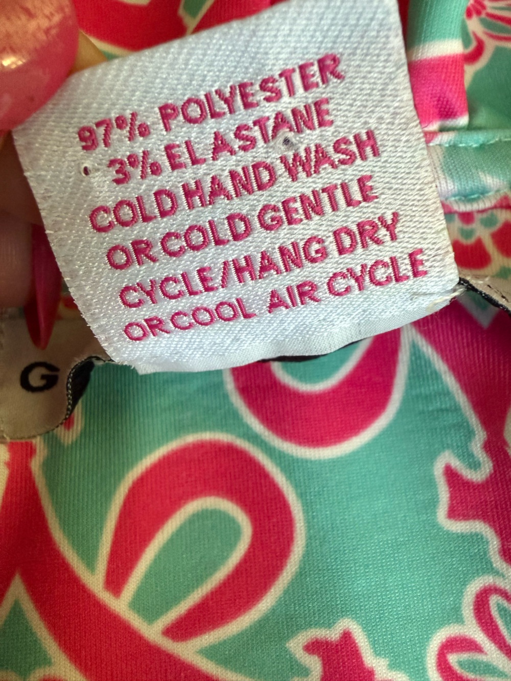 Gretchen Scott Ruff Neck 3/4 Sleeve Sheath Dress Pink Turquoise Print Sz Small - Picture 10 of 12